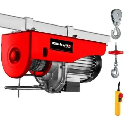 Einhell TC-EH 500 Elektrische kabeltakel - 1000 watt - 250kg - 12 m.