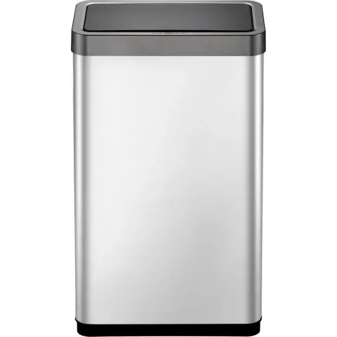Eko Afvalbak Mirage Sensor 80 Liter Rvs Matzilver