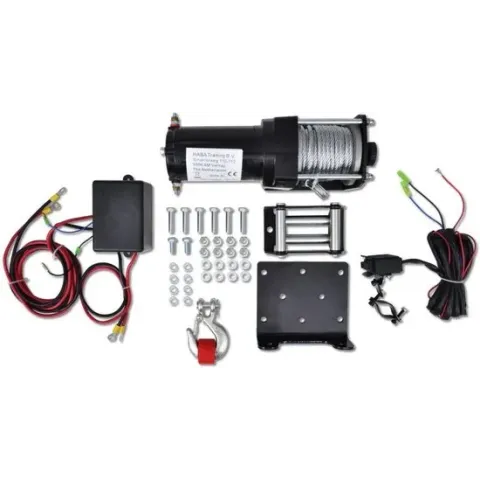 Elektrische lier 12V 1360 KG met afstandsbediening
