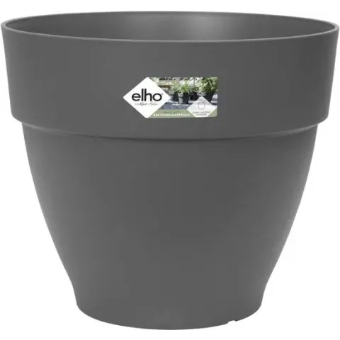 Elho Vibia Campana Rond 55 - Bloempot - Antraciet - Buiten  - Ø 54.5 x H 47 cm