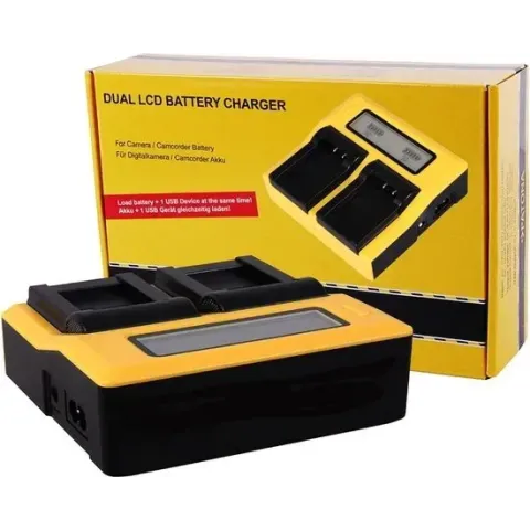 EN-EL15 - Duo lader voor Nikon met LCD scherm