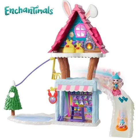 Enchantimals Skichalet Speelset met Bevy Konijn & Jump