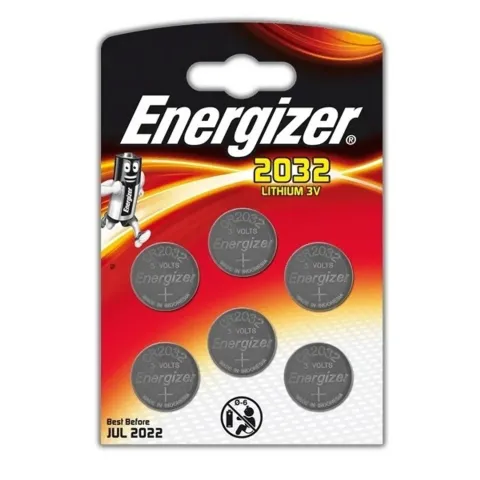 Energizer Batterij Knoopcel Lithium 3v Cr2032 6 Stuks
