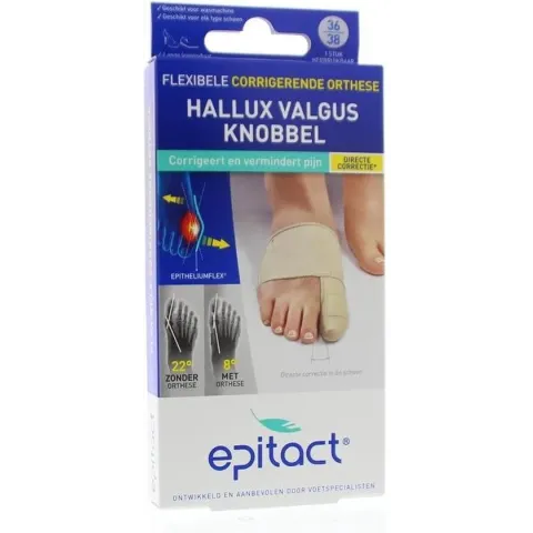 Epitact Hallux valgus corrigerende orthese maat 36/38 1 stuk