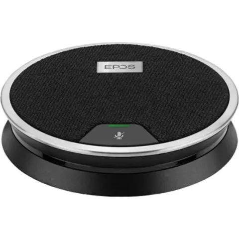 EPOS EXPAND 80 Mic, Groepsaudio televergaderingssysteem, Zwart, Zilver, Dempen, Status, 150 - 7500 Hz, 97 x 97 x 26,5 mm, 360 g