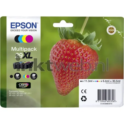 Epson 29xl Multipack Zwart En Kleur Cartridge