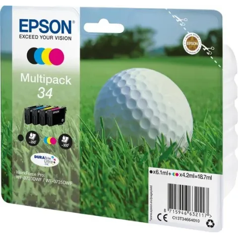 Epson Golf ball Multipack 4-colours 34 DURABrite Ultra Ink