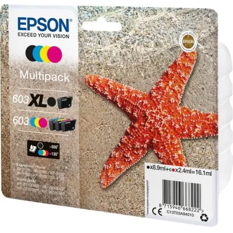 EPSON Multipack 4-colours 603 XL Black/Std. CMY