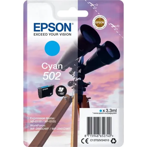 Epson Singlepack Cyan 502 Ink