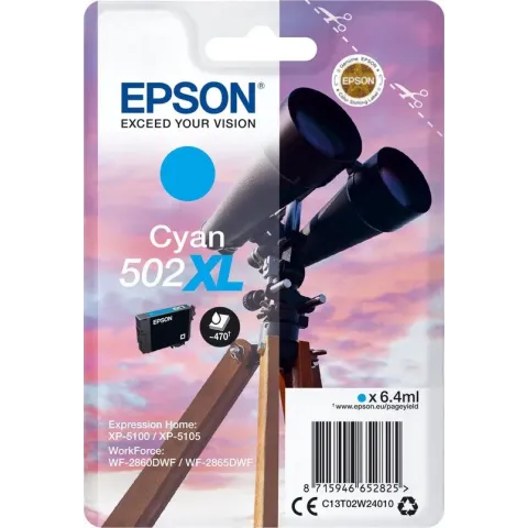 Epson Singlepack Cyan 502XL Ink