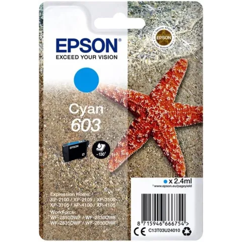 Epson Singlepack Cyan 603 Ink