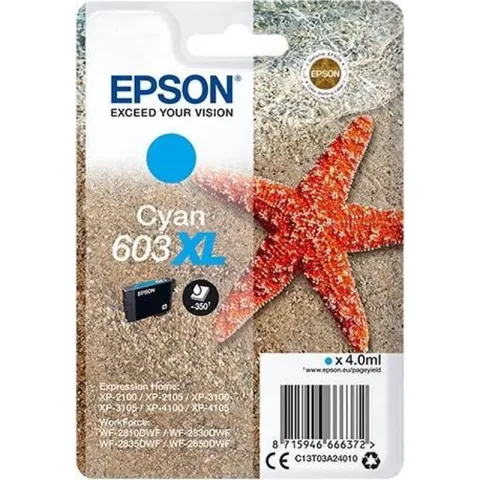 Epson Singlepack Cyan 603XL Ink