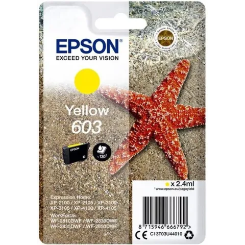 Epson Singlepack Yellow 603 Ink