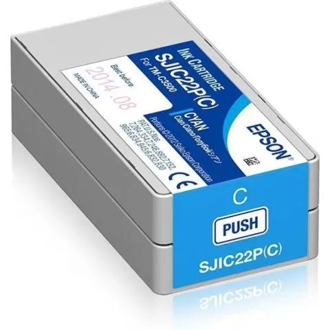 Epson SJIC22P(C): Ink cartridge for ColorWorks C3500 (Cyan)