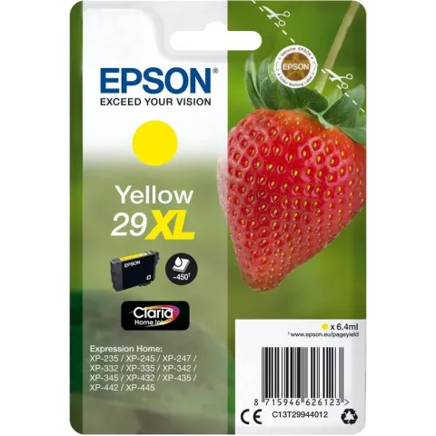 Epson Strawberry Singlepack Yellow 29XL Claria Home Ink