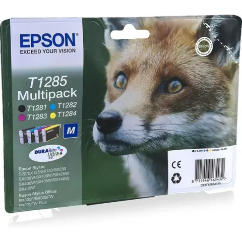 Epson T1285 - Inktcartridge / Cyaan / Magenta / Geel / Zwart
