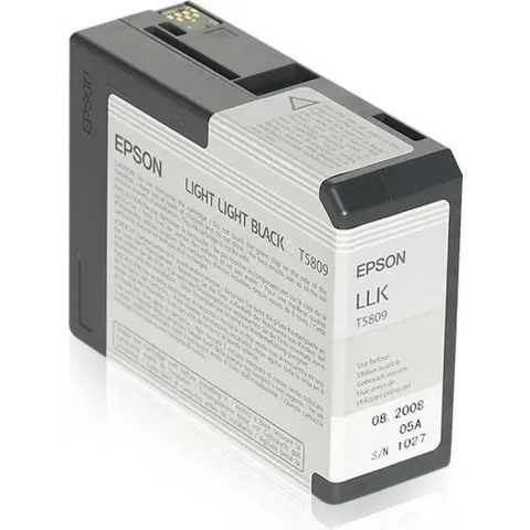 Epson T580 - Inktcartridge / Licht Zwart