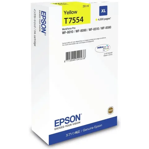 Epson T7554 - Inktcartridge / Geel