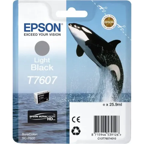 Epson T7607XL - Inktcartridge / Licht Zwart / Hoge Capaciteit