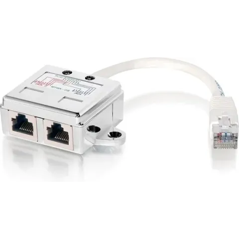 Equip 127603 network splitter Metallic, Wit