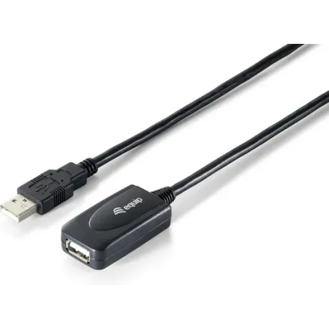Equip 133311 USB-kabel 15 m 2.0 USB A Zwart