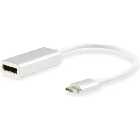 Equip 133458 kabeladapter/verloopstukje USB Type C DisplayPort Wit