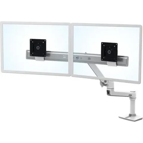 Ergotron LX Series Desk Dual Direct Arm 63,5 cm (25'') Vrijstaand Wit