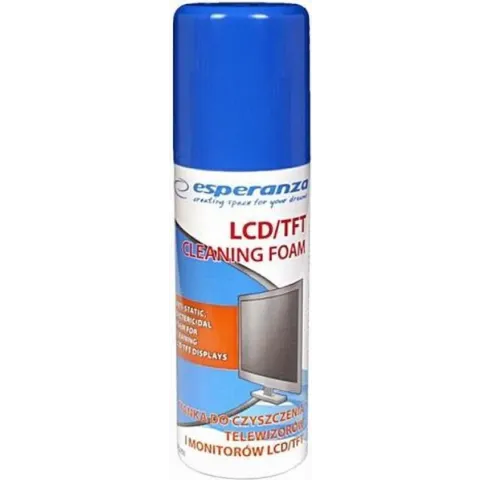 Esperanza LED / LCD / TFT Cleaning Foam Reinigingsschuim | 100ml | Antistatisch | Bacteriedodend | Compacte Afmetingen | Geschikt voor Notebooks, Tablets, Smartphones, TV's, Monitors, Digital Cameras