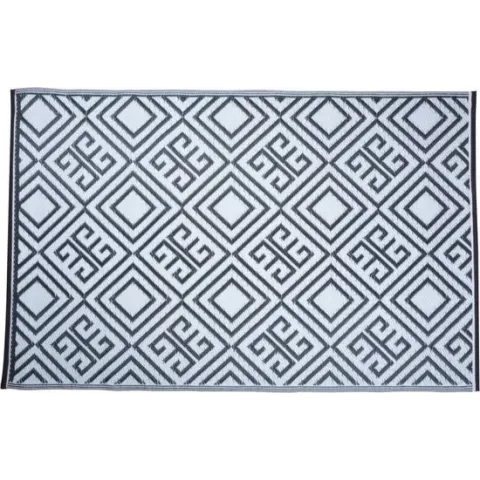 Esschert Design Vloerkleed - 120x180 cm - Zwart Wit
