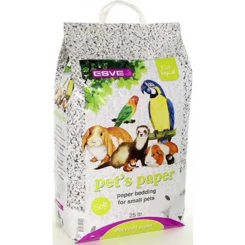 Esve Pet's Paper Bedding - 25 L
