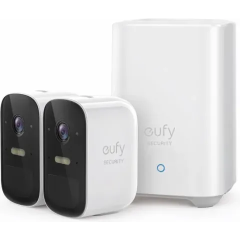 Eufycam 2C - 2 beveiligingscamera's / IP-camera's + basisstation - 180 dagen batterij - Voor binnen & buiten