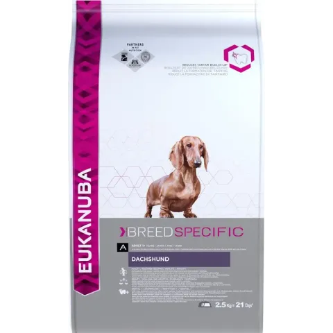 Eukanuba Dachshund/Teckel - Breed Specific - Kip - Hondenvoer - 2.5 kg