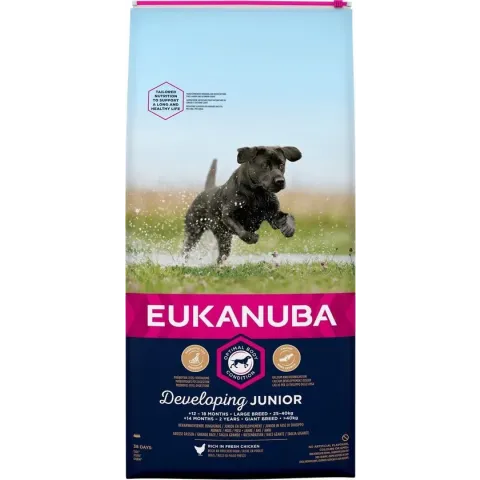 Eukanuba Developing Junior Large Breed Kip - Hondenvoer - 15 kg