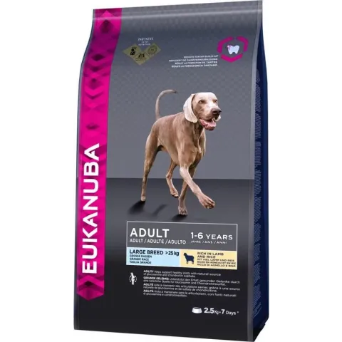 Eukanuba Dog Adult - Large Breed - Lam/Rijst - Hondenvoer - 2,5 kg