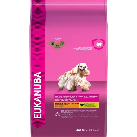 Eukanuba Dog Adult - Medium Breed - Kip - Hondenvoer - 12 kg