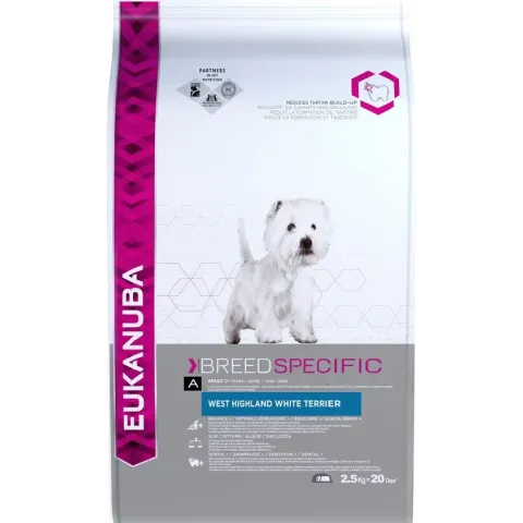 Eukanuba West Highland White Terriër - Breed Specific - Hondenvoer - 2.5 kg