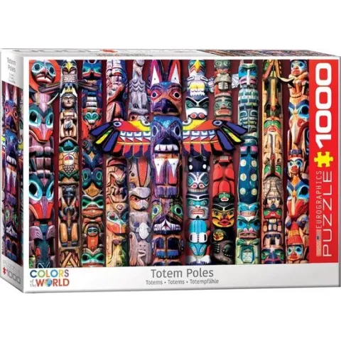Eurographics puzzel Canadian Totem Poles - 1000 stukjes