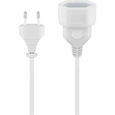 Eurostekker premium verlengkabel 3m Wit