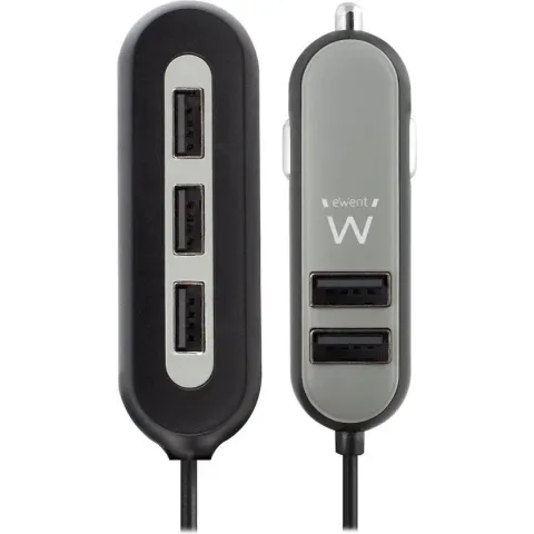 Ewent EW1355 - Netspanningsadapter - 54 Watt - 10.8 A - 5 uitgangsaansluitingen (5 x 4 pins-USB type A)