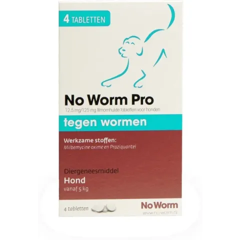 Exil No Worm Pro - Hond - 4 Tabletten