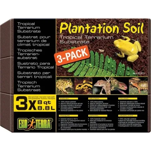 Exo Terra Subtraat Plantion Soil - 3 x 8,8 L