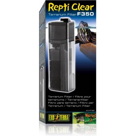 Exo Terra Terrarium filter Repti Clear F350 - Zwart - 8 x 8 x 25cm