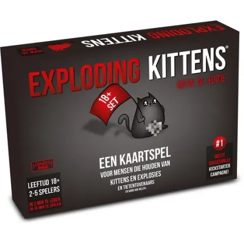 Exploding Kittens NSFW Editie - Nederlandstalig Kaartspel