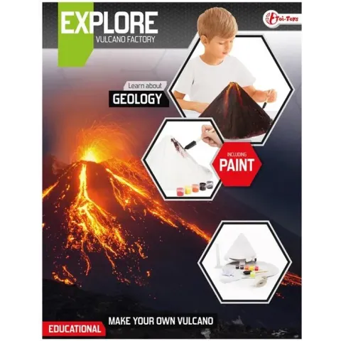 EXPLORE Wetenschap set -maak een vulkaan (diy)