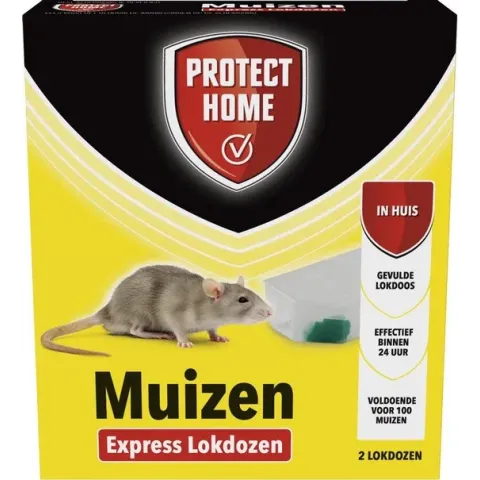 Express Lokdoos tegen muizen Twee lokdoosjes verpakking