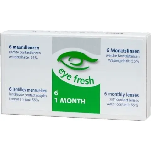 Eye Fresh zachte maandlenzen -4.75 - 6 stuks - Contactlenzen
