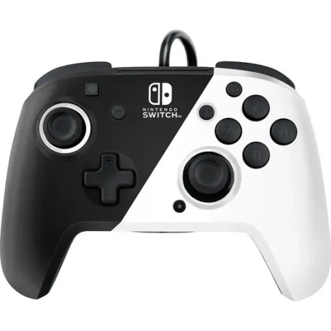 Faceoff Deluxe+ Audio Nintendo Switch Controller - Zwart/Wit
