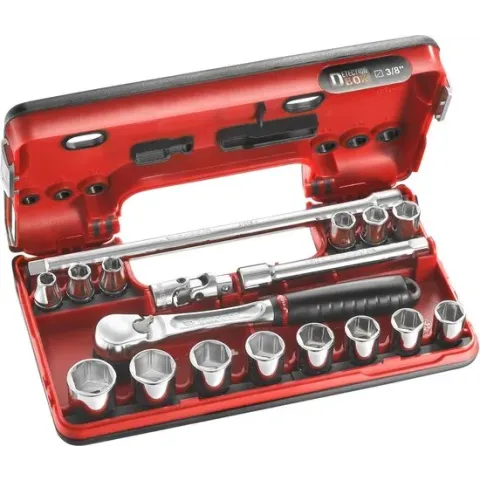 Facom JL.DBOX1PB Dopsleutelset Metrisch 3/8 (10 mm) 17-delig