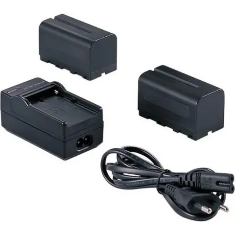 Falcon Eyes 2 x Accu NP-F750 + Acculader SP-CHG voor LED Lamp
