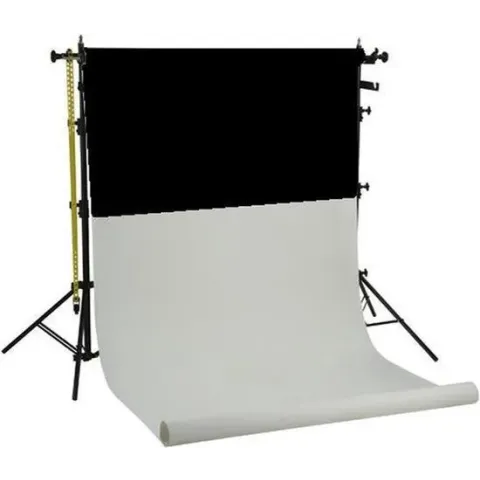 Falcon Eyes Achtergrond Systeem SPK-2 incl. 2 Rollen Zw/Wit 1,38x11 m